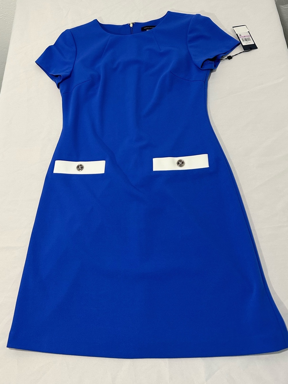 Tommy Hilfiger Royal Blue Mod Pocket Work Dress NWT Size 6